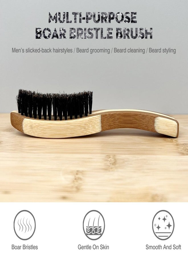 Zoolinn Beard Brush for Men – Ergonomic Curved Design for Beard & Mustache Grooming and Styling – Promotes Beard Growth – Portable and Travel-Friendly - Image 2